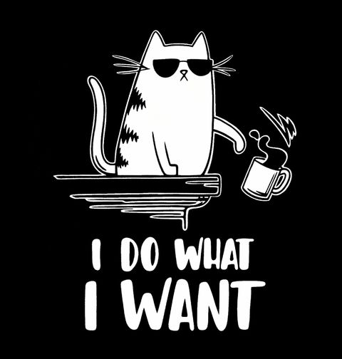 Obrázek produktu Dámské tričko Cool Kočka Dělám si, co chci