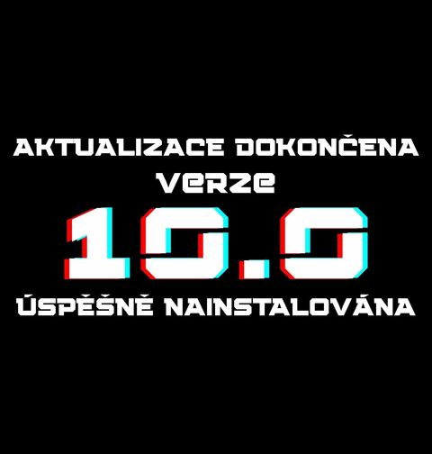 Obrázek produktu Dětské tričko Aktualizace dokončena Verze 10 Úspěšně Nainstalována