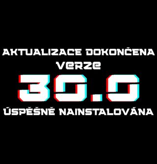 Obrázek 1 produktu Pánské tričko Aktualizace dokončena Verze 30 Úspěšně Nainstalována