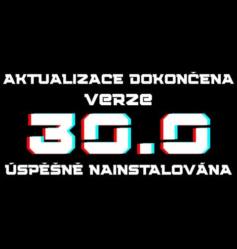 Obrázek produktu Pánské tričko Aktualizace dokončena Verze 30 Úspěšně Nainstalována