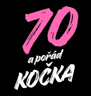 Obrázek 2 produktu Dámské tričko 70 a pořád Kočka