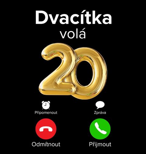 Obrázek produktu Dámské tričko Dvacítka volá Phone Call