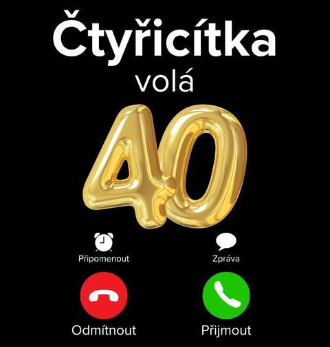 Obrázek produktu Dámské tričko Čtyřicítka volá Phone Call