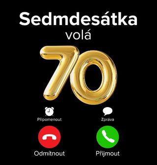Obrázek 2 produktu Pánské tričko Sedmdesátka volá Phone Call