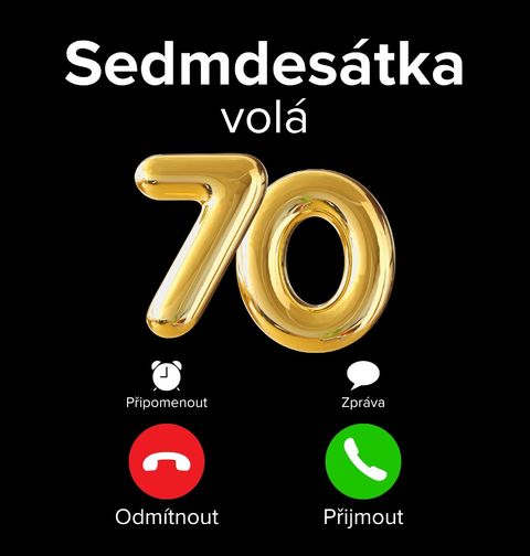 Obrázek produktu Pánské tričko Sedmdesátka volá Phone Call