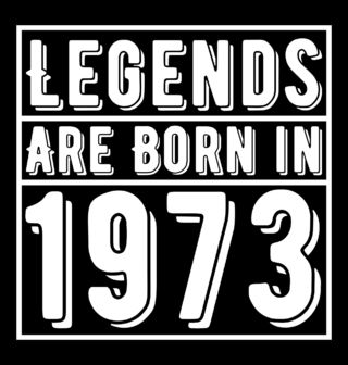 Obrázek 1 produktu Pánské tričko Legendy se rodí 1973 Legends are born in 1973