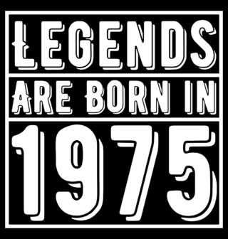 Obrázek 1 produktu Pánské tričko Legendy se rodí 1975 Legends are born in 1975