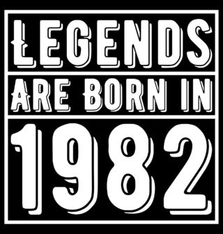 Obrázek 2 produktu Pánské tričko Legendy se rodí 1982 Legends are born in 1982