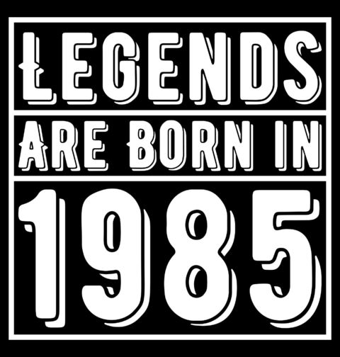 Obrázek produktu Dámské tričko Legendy se rodí 1985 Legends are born in 1985
