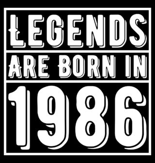 Obrázek 1 produktu Pánské tričko Legendy se rodí 1986 Legends are born in 1986