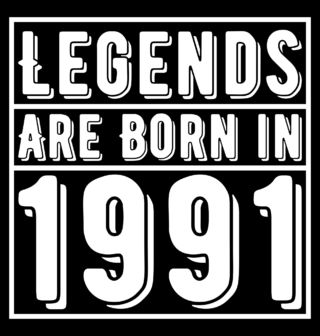 Obrázek 2 produktu Dámské tričko Legendy se rodí 1991 Legends are born in 1991