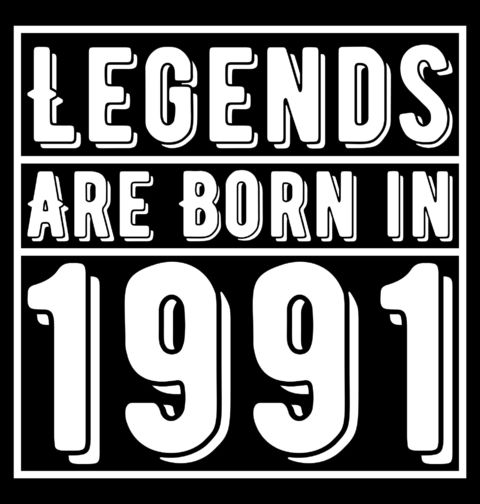 Obrázek produktu Dámské tričko Legendy se rodí 1991 Legends are born in 1991
