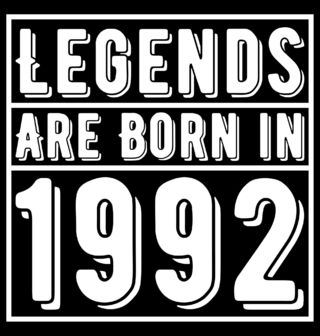 Obrázek 2 produktu Pánské tričko Legendy se rodí 1992 Legends are born in 1992