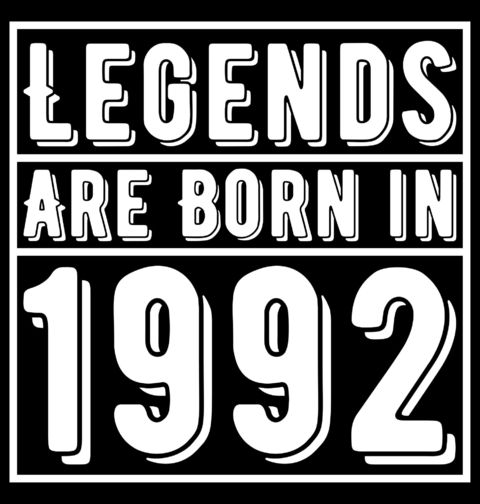 Obrázek produktu Dámské tričko Legendy se rodí 1992 Legends are born in 1992