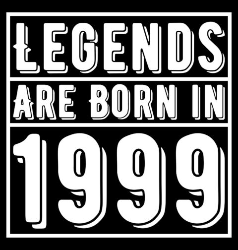 Obrázek produktu Dámské tričko Legendy se rodí 1999 Legends are born in 1999