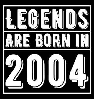 Obrázek 2 produktu Pánská mikina Legendy se rodí 2004 Legends are born in 2004