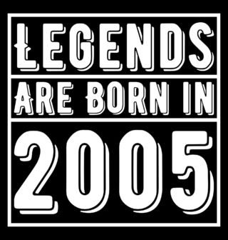 Obrázek 2 produktu Dámské tričko Legendy se rodí 2005 Legends are born in 2005