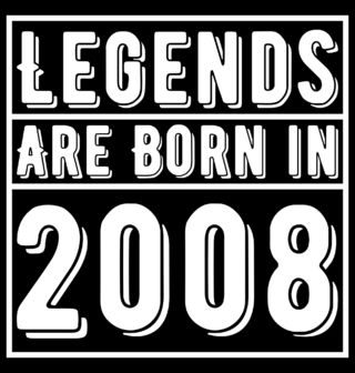Obrázek 2 produktu Pánské tričko Legendy se rodí 2008 Legends are born in 2008