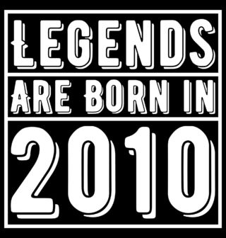 Obrázek 2 produktu Pánské tričko Legendy se rodí 2010 Legends are born in 2010