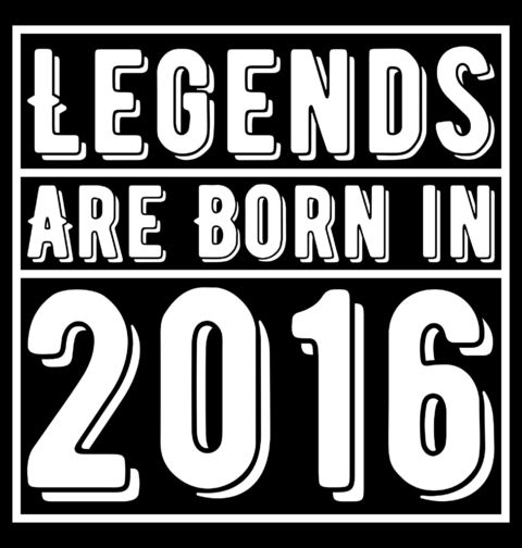 Obrázek produktu Dětské tričko Legendy se rodí 2016 Legends are born in 2016