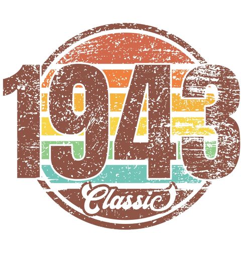 Obrázek produktu Dámské tričko Ročník 1943 Retro Classic
