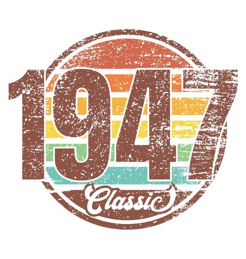 Obrázek produktu Dámské tričko Ročník 1947 Retro Classic
