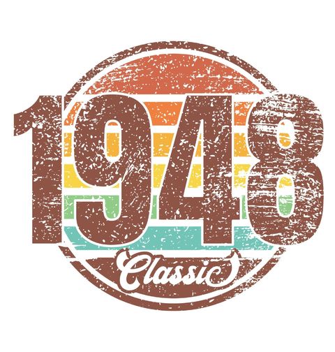 Obrázek produktu Dámské tričko Ročník 1948 Retro Classic