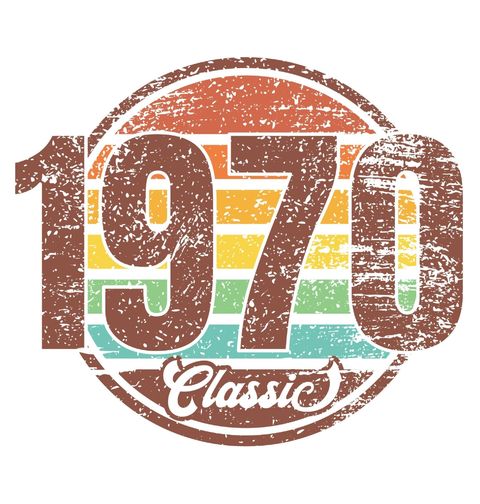 Obrázek produktu Dámské tričko Ročník 1970 Retro Classic
