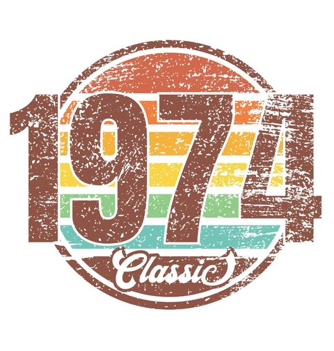 Obrázek produktu Dámské tričko Ročník 1974 Retro Classic