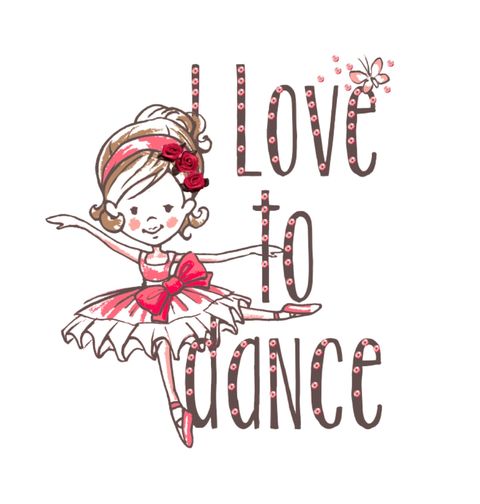 Obrázek produktu Dětské tričko Miluji tanec