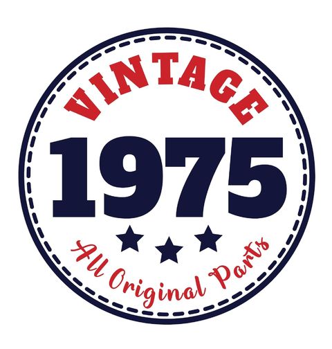 Obrázek produktu Dámské tričko Ročník 1975 – Vintage All Original Parts