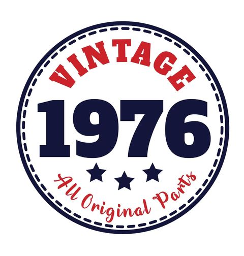 Obrázek produktu Dámské tričko Ročník 1976 – Vintage All Original Parts