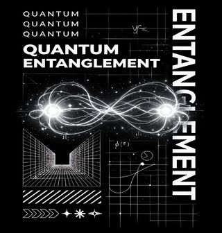 Obrázek 2 produktu Dámské tričko Kvantové propojení Quantum Entanglement