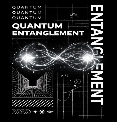 Obrázek produktu Dámské tričko Kvantové propojení Quantum Entanglement