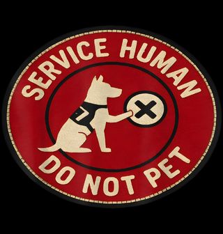 Obrázek 2 produktu Pánská mikina Služební Člověk, Nesahejte Service Human Do Not Pet