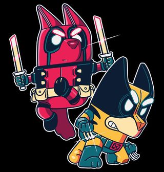 Obrázek 2 produktu Pánské tričko Ninja Duo v Akci Deadpool a Wolverine