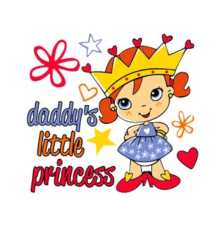 Obrázek 2 produktu Dětské tričko Tatínkova malá princezna (Velikost: 7-8)