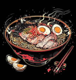 Obrázek 2 produktu Dámské tričko Čas na Ramen