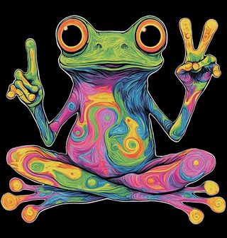 Obrázek 2 produktu Dětské tričko Trippy Žába Vibes