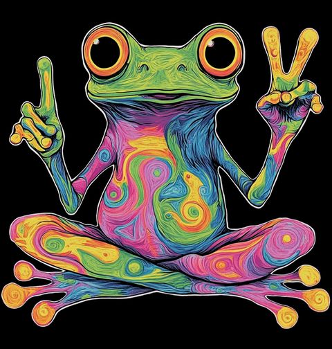 Obrázek produktu Pánské tričko Trippy Žába Vibes