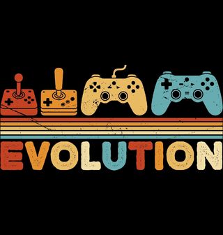 Obrázek 2 produktu Pánské tričko Evoluce Herních Ovladačů Evolution