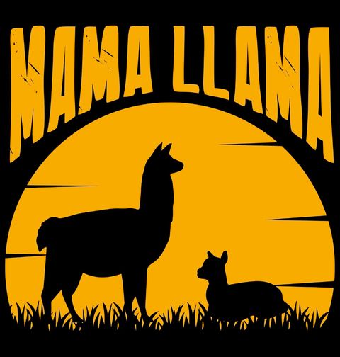 Obrázek produktu Dětské tričko Mama Lama a Její Mládě Mama Llama