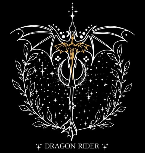 Obrázek produktu Dámské tričko Dračí Jezdec Dragon Rider Fourth Wing
