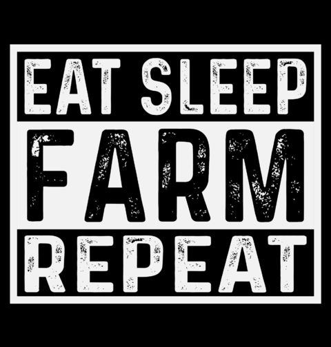 Obrázek produktu Pánské tričko Jez Spi Farmař a Opakuj Eat Sleep Farm Repeat