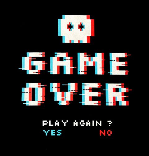 Obrázek produktu Dámské tričko Konec hry Game Over