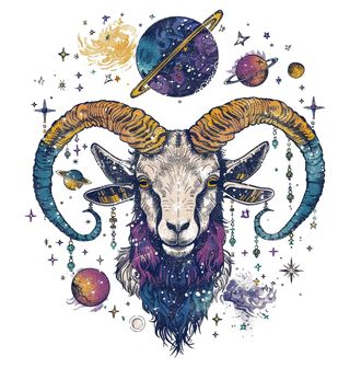 Obrázek 2 produktu Dámské tričko Kosmický Beran Aries