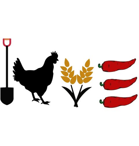Obrázek produktu Dámské tričko Farmářská Sklizeň Obilí a Paprik