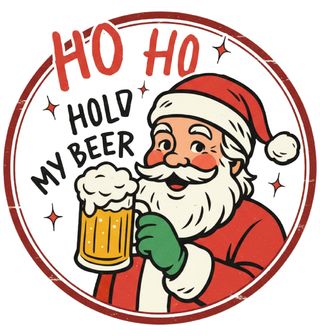 Obrázek 2 produktu Dámské tričko Vánoční Santovo Pivo Ho Ho Hold My Beer