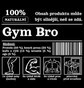 Obrázek 1 produktu Pánské tričko 100 % Naturální Gym Bro