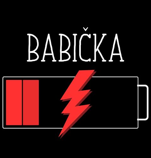 Obrázek produktu Dámské tričko Unavená Babička Vybitá baterie
